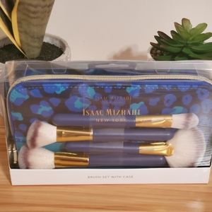 Isaac Mizrahi Brush Set and Travel Case
